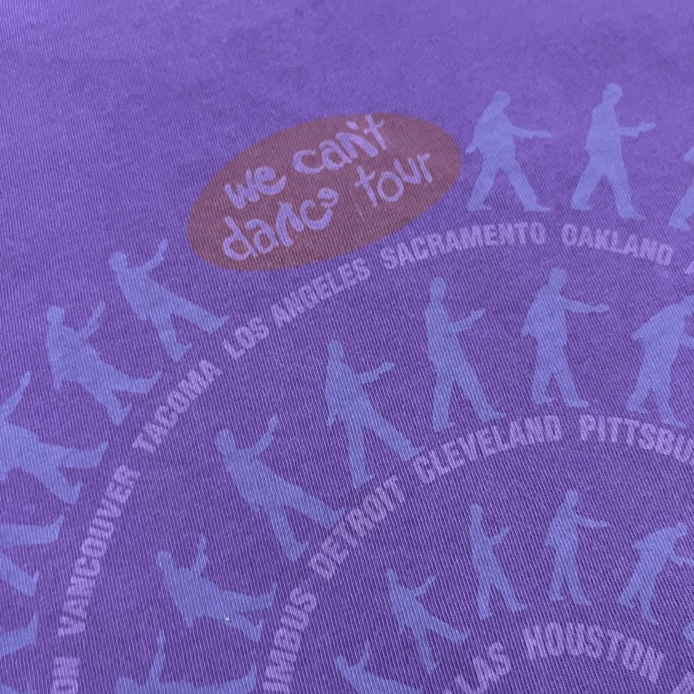 🎸 '21 Genesis Band I Can't Dance Album 2 Side Tour Reprint Purple Lucky Brand T - Picture 16 of 16